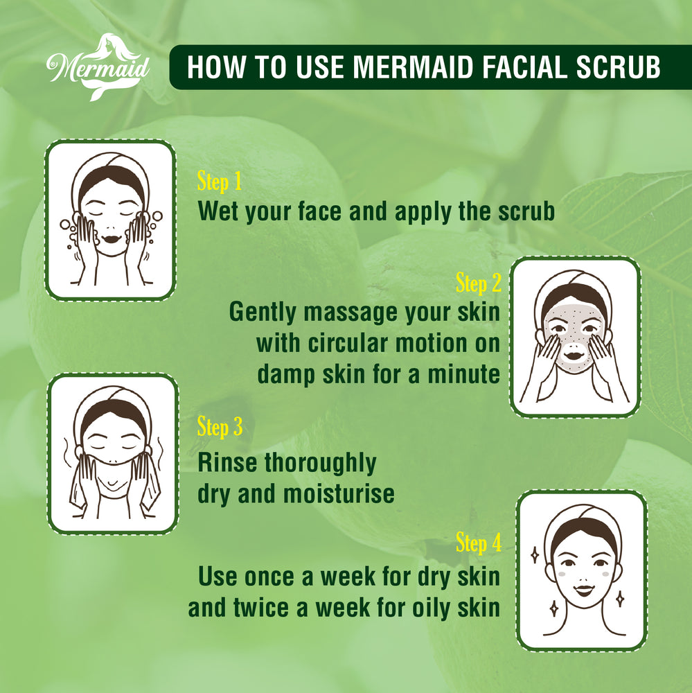 
                  
                    Mermaid Guava Glow Facial Scrub, 200g
                  
                